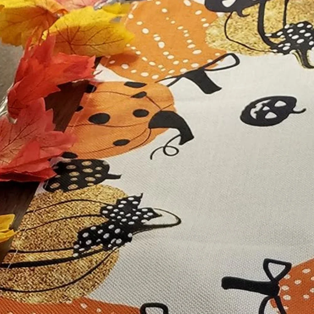 Fall Table Runner Decorative Cloth Halloween Party Decoration Pumpkin Decor 120